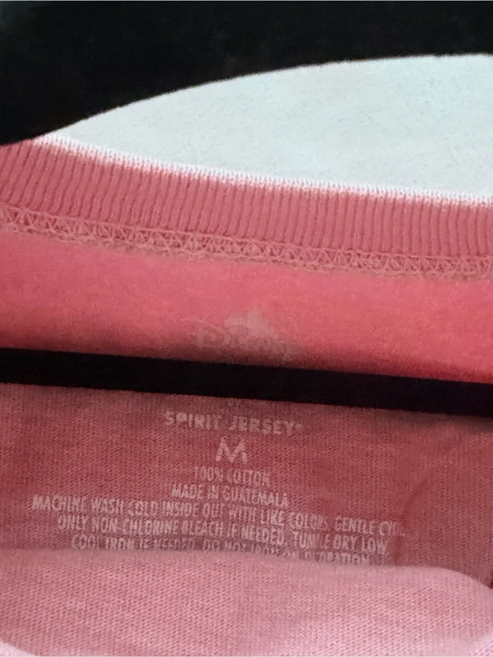 Disney Pink Long Sleeve Pullover Sweatshirt with Gold Logo - Picture 5 of 5